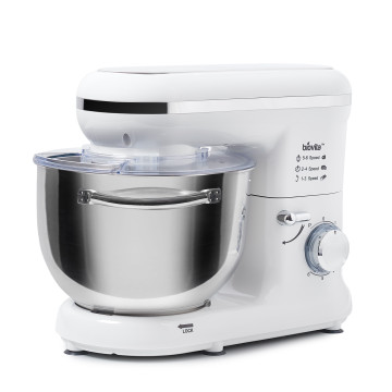 Mixer cu bol de 5.5L din inox, putere 1400W, Alb