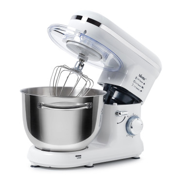 Mixer cu bol de 5.5L din inox, putere 1400W, Alb