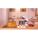 Mixer cu bol de 5.5L din inox, MB-1300, 1.6 kg aluat, putere 1400W, 4 accesorii, 6 viteze + puls, Alb 17