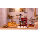 Mixer cu bol de 6L din inox, 1500W, cu tocător și blender, Roșu