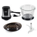 Tocător pentru alimente, 500W, 1.5 Litri, Biovita Storm, Negru, componente