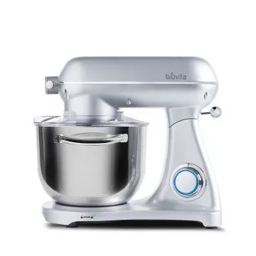 Mixer cu bol de 6L din inox,1800W, din Aluminiu, Argintiu