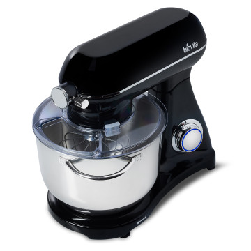 Mixer cu bol de 6L din inox,1800W, din Aluminiu, Negru