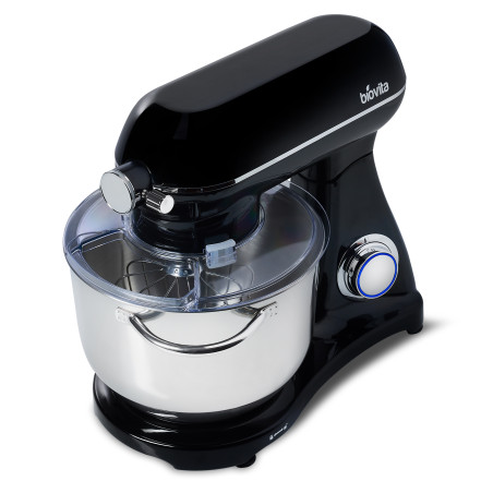 Mixer cu bol de 6L din inox,1800W, din Aluminiu, Negru