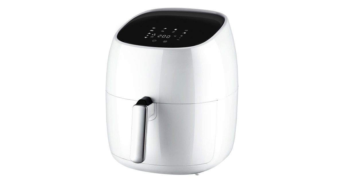 Friteuză cu aer cald / Air fryer Brava-XL, Digitală, 5.5 Litri, 1800W, Albă