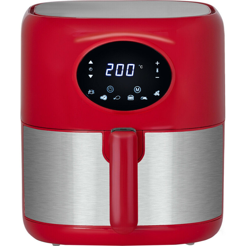 Friteuza cu aer cald Brava-M, Digitală, 3.6 Litri, 1250W, Roșie