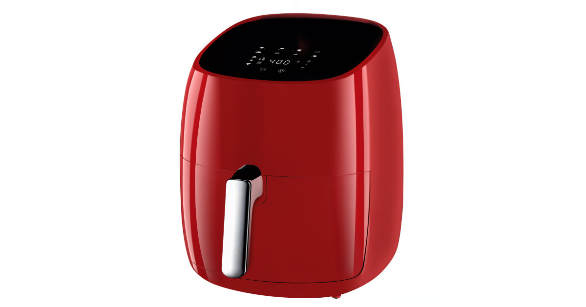 Friteuză cu aer cald / Air fryer Brava-XL, Digitală, 5.5 Litri, 1800W, Roșie