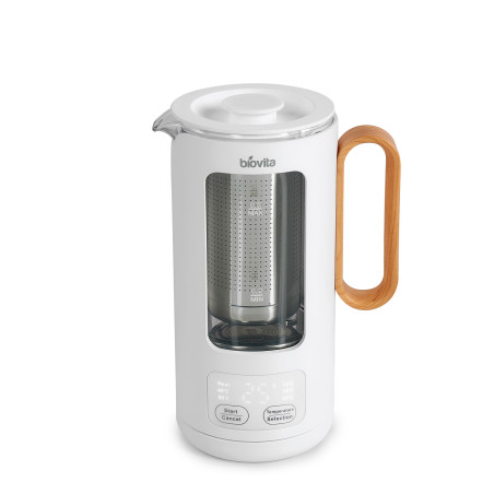 Fierbător electric Biovita Kitty, 500W, 0.5L, Sticlă/Inox