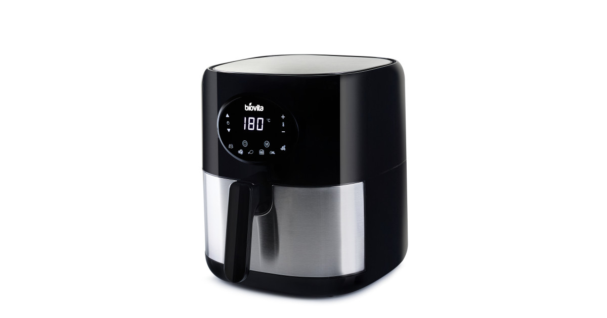 Friteuză cu aer cald / Air fryer Brava-M, Digitală, 3.6 Litri, 1250W, Neagră