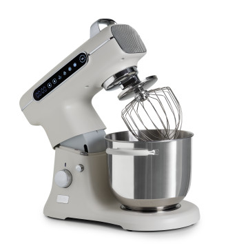 Mixer profesional, bol de 7L din inox,1800W, din Aluminiu, MB-1800-MAX PRO, Crem