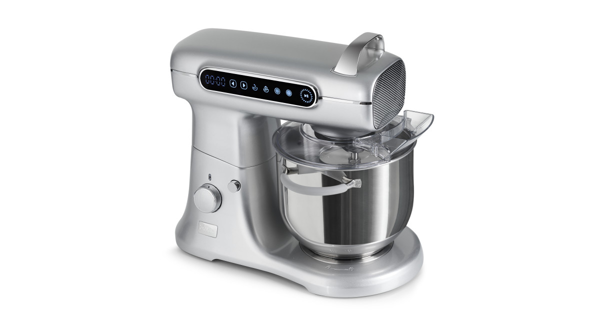 Mixer profesional, bol de 7L din inox,1800W, din Aluminiu, MB-1800-MAX PRO, Argintiu