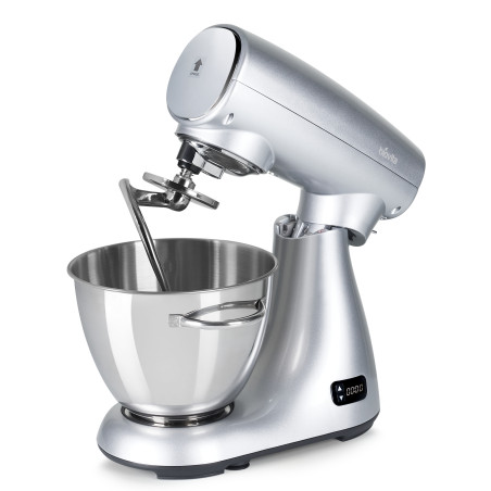 Mixer profesional, bol de 5L din inox,1500W, din Aluminiu, MB-1500-MAX PRO, Argintiu