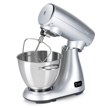 Mixer profesional, bol de 5L din inox,1500W, din Aluminiu, MB-1500-MAX PRO, Argintiu