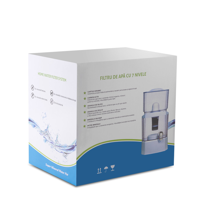 Filtru de apă cu 7 nivele de filtrare - 24 Litri