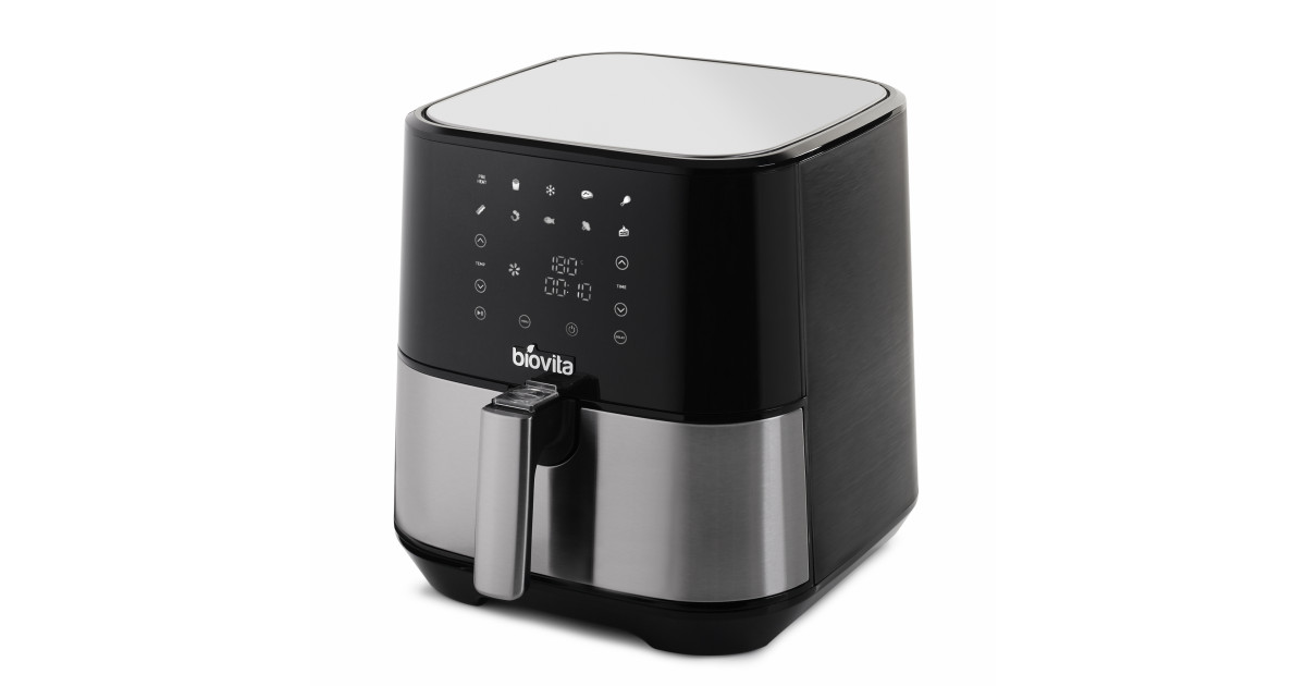 Friteuza cu aer cald / Air Fryer AirFry-XL, Digitală, 5.5 Litri, 1700W, Negru+Inox