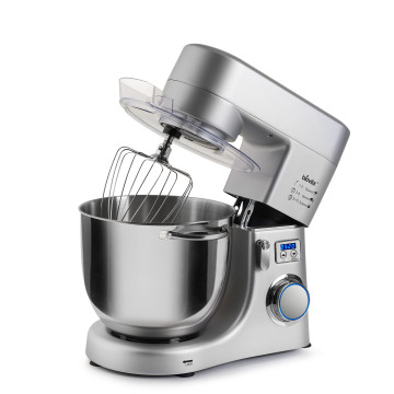 Mixer cu bol de 10L din inox, 1800W, din Aluminiu, MB-1800-10L, Argintiu