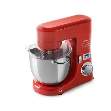 Mixer cu bol de 10L din inox, 1800W, din Aluminiu, MB-1800-10L, Roșu