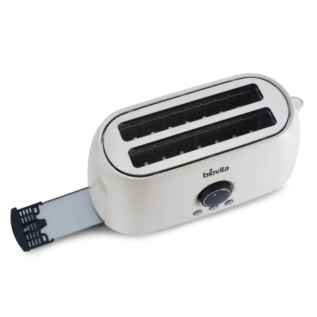 Prajitor de pâine cu 4 felii, crem, din inox, 1500W, CLASSIC-4