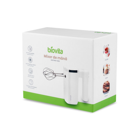 Mixer de mana EASYMIX-500, accesorii din inox, putere 500W, Cutie