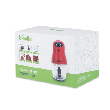 Tocător pentru alimente Biovita BabyMix-300, 0.3L, Cutie