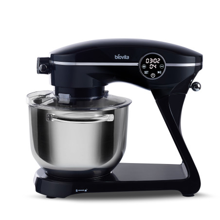 Mixer cu bol MB-1800-NOVA, 1800W, 6L, negru accesorii inox