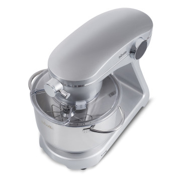 Mixer cu bol Biovita MB-1800-NOVA, 1800W, 6L, argintiu, accesorii din inox