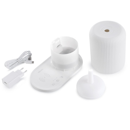 Difuzor de arome cu încărcător wireless Biovita Anna, 110 ml, Alb, Detalii