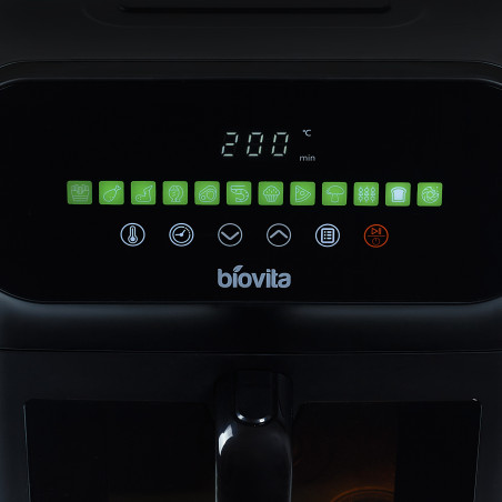Friteuză cu aer cald / Air fryer, CUBE, 6L, 1700W, Neagră