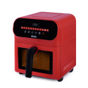 Friteuză cu aer cald / Air fryer, CUBE, 6L, 1700W, Roșie