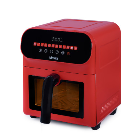 Friteuză cu aer cald / Air fryer, CUBE, 6L, 1700W, Roșie