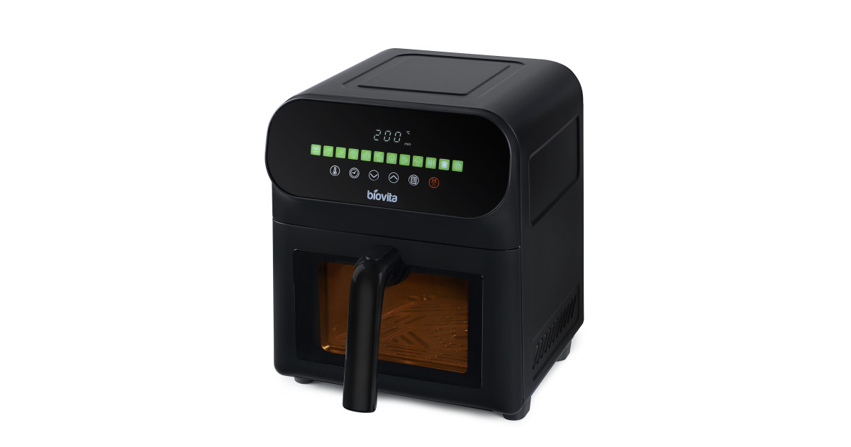 Friteuză cu aer cald / Air fryer, CUBE, 6L, 1700W, Neagră