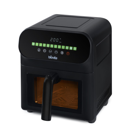 Friteuză cu aer cald / Air fryer, CUBE, 6L, 1700W, Neagră