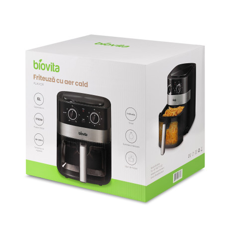 Friteuză cu aer cald / Air fryer, FLAVOR, 6L, 1750W