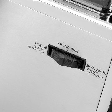 Espressor Biovita PREMIA, 2800W, 2.5L, râșnire, 20 bari, timer, carcasă inox, spumare, Granulatie