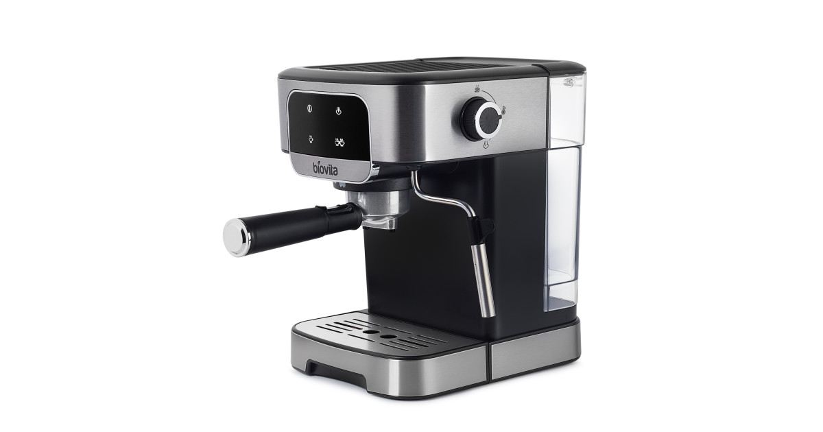 Espressor Biovita PRACTICO, 1200W, 1.8L, 20 bari, afișaj tactil, spumare