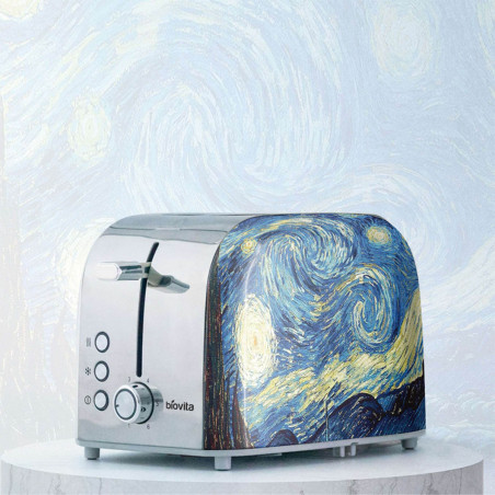 Prăjitor de pâine, Biovita VINCENT, 900W, 6 trepte, inox, design elegant, decor