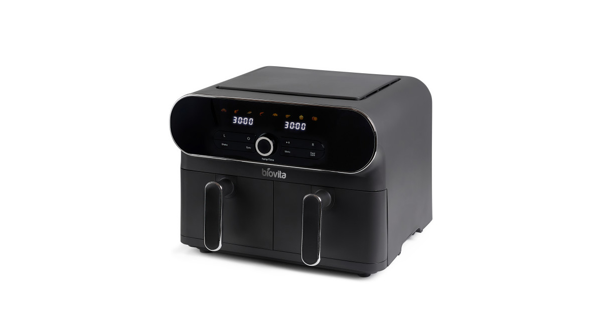 Friteuză cu aer cald / Air fryer, DUO, 10.4L, 1700W, 2 zone de gătire