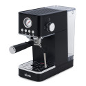 Espressor ROYAL, 1200W, 1.7L, 20 bari, carcasă inox, spumare, Negru