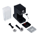 Espressor Biovita ROYAL, 1200W, 1.7L, 20 bari, carcasă inox, spumare, Negru