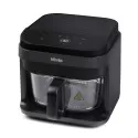 Friteuză cu aer cald / Air fryer, PRESTIGE, grătar din inox, 5.5L, cos din sticlă, 1200W