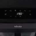 Friteuză cu aer cald, Biovita PRESTIGE, tăviță din inox, 5.5L, coș din sticlă, 1200W, rezistenta de incalzire