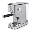Espressor ROYAL, 1200W, 1.7L, 20 bari, carcasă inox, spumare, Argintiu