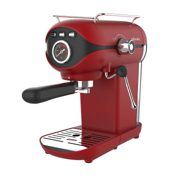 Espressor VELVET, 20 bari, 1100W, spumare lapte, rezervor 800ml, compact, roșu