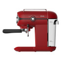Espressor VELVET, 20 bari, 1100W, spumare lapte, rezervor 800ml, compact, roșu