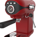 Espressor VELVET, 20 bari, 1100W, spumare lapte, rezervor 800ml, compact, roșu