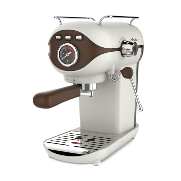 Espressor Biovita VELVET, 20 bari, 1100W, spumare lapte, rezervor 800ml, compact, crem