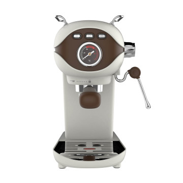 Espressor Biovita VELVET, 20 bari, 1100W, spumare lapte, rezervor 800ml, compact, crem