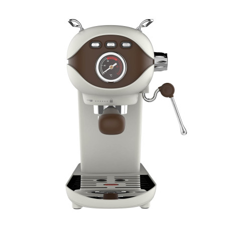 Espressor Biovita VELVET, 20 bari, 1100W, spumare lapte, rezervor 800ml, compact, crem