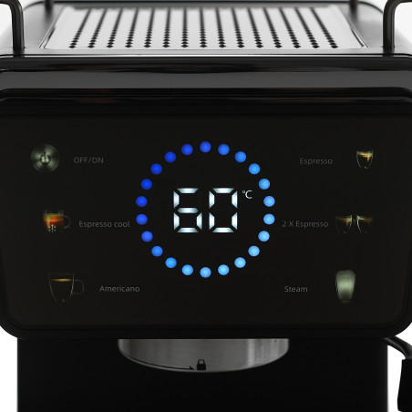 Espressor Biovita ECLIPSE, 1350W, funcție cafea rece, 20 bari, 1.5L, afișaj tactil, panou digital