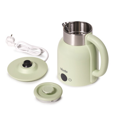 Fierbător electric BLISS, 2200W, 1.5L, temperatură ajustabilă, verde pastel, componente